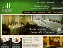 Tablet Screenshot of hotel-leon.com.mx
